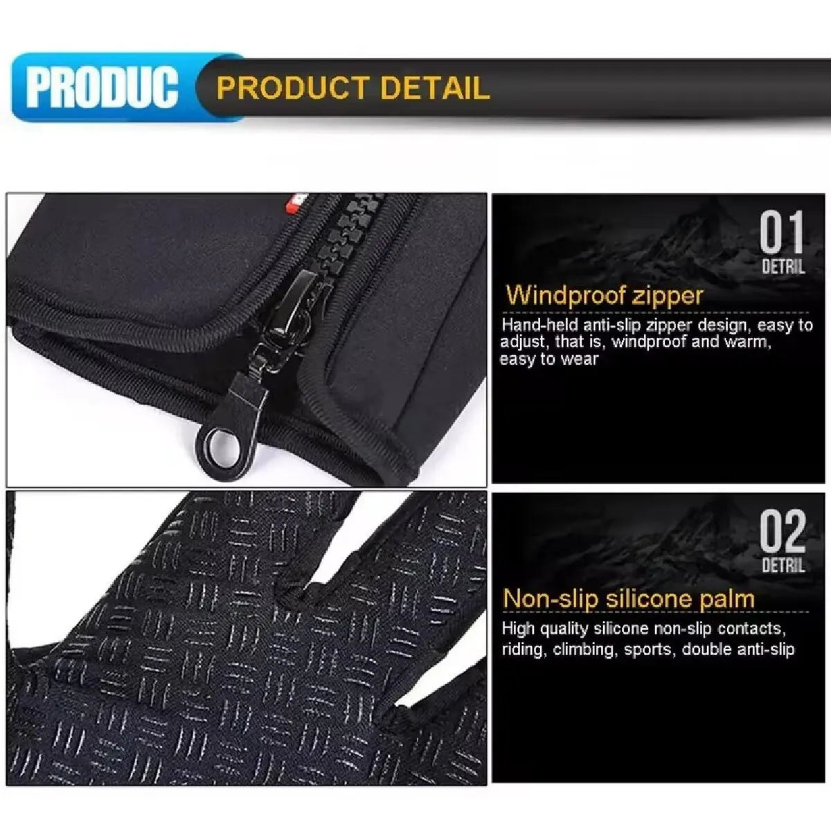 Gants Chauds Pour Écran Tactile, Pour Cyclisme En Plein Air, Conduite De Moto, Imperméables, Froids, Coupe-Vent, Antidérapants, Pour Femmes Et Hommes, Gants De Ski D'Hiver