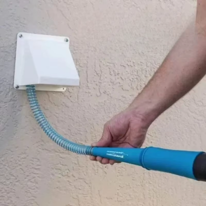Kit De Nettoyage De Ventilation Pour Sèche-Linge, Fixation Sous Vide, Dissolvant De Peluches Pliable Avec Fil De Guidage, Tuyau De Nettoyage D'Écran Anti-Peluches