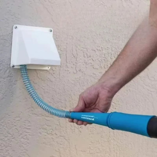 Kit De Nettoyage De Ventilation Pour Sèche-Linge, Fixation Sous Vide, Dissolvant De Peluches Pliable Avec Fil De Guidage, Tuyau De Nettoyage D'Écran Anti-Peluches