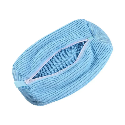 Shoe Washing Bag Padded Laundry Organizer Breathable Mesh Washable Protector for Sneakers Fluffy Fibers Machine Friendly