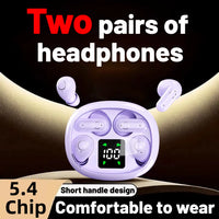 Petits Mini Écouteurs De Couchage 2 En 1, Écouteurs Sans Fil Bluetooth 5.4, Oreillettes À Double Casque Stéréo Basse Hifi, Réduction Du Bruit