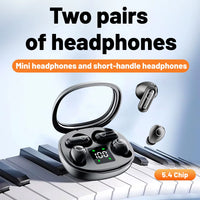 Petits Mini Écouteurs De Couchage 2 En 1, Écouteurs Sans Fil Bluetooth 5.4, Oreillettes À Double Casque Stéréo Basse Hifi, Réduction Du Bruit