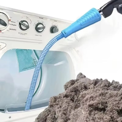 Kit De Nettoyage De Ventilation Pour Sèche-Linge, Fixation Sous Vide, Dissolvant De Peluches Pliable Avec Fil De Guidage, Tuyau De Nettoyage D'Écran Anti-Peluches