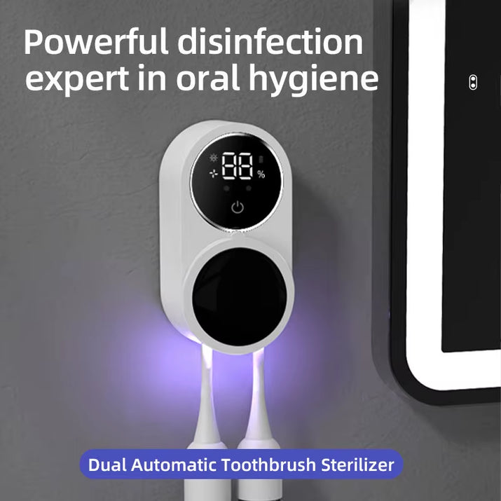 Mini Arabisateur De Brosse À Dents De Voyage Aste Portable, Interrupteur À Induction, Affichage De Charge, Étui De Stérilisation De Brosse À Dents UV