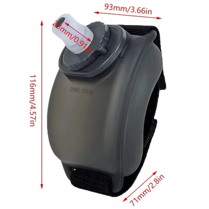 Bouteille D'Eau De Poignet Portable De 200ML, Flacon Souple En Silicone, Support De Bouilloire, Sac De Rangement De Poignet Pour Marathon, Équitation, Fitness, Escalade, Mini
