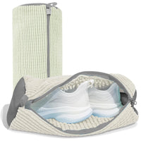 Shoe Washing Bag Padded Laundry Organizer Breathable Mesh Washable Protector for Sneakers Fluffy Fibers Machine Friendly